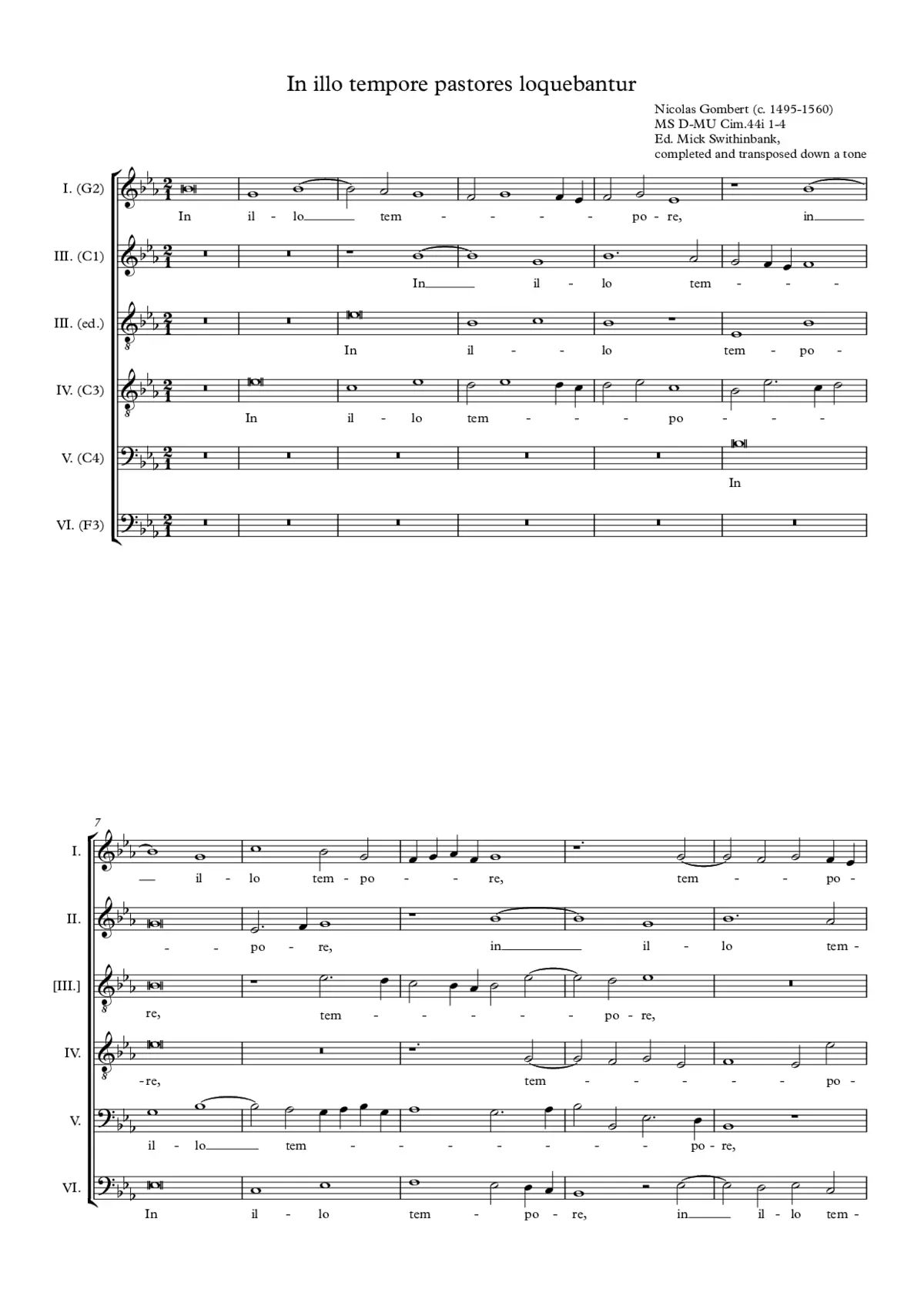 In illo tempore pastores loquebantur - Page 1