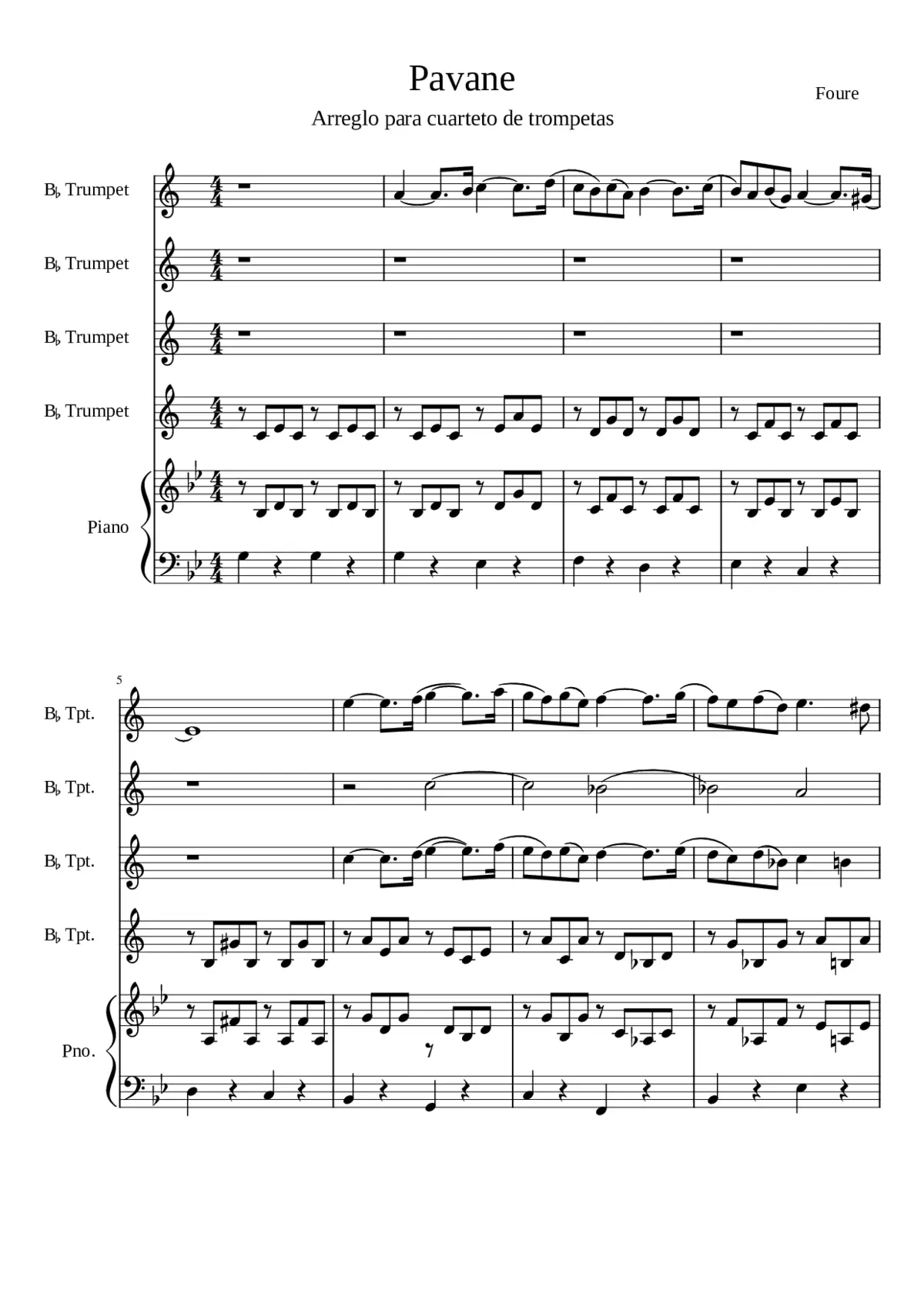 Pavane Op.50 - Page 1