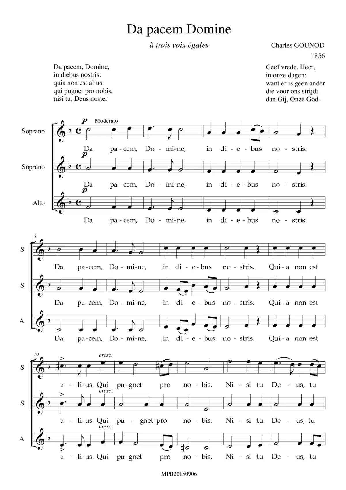 Da pacem, CG 116 - Page 1