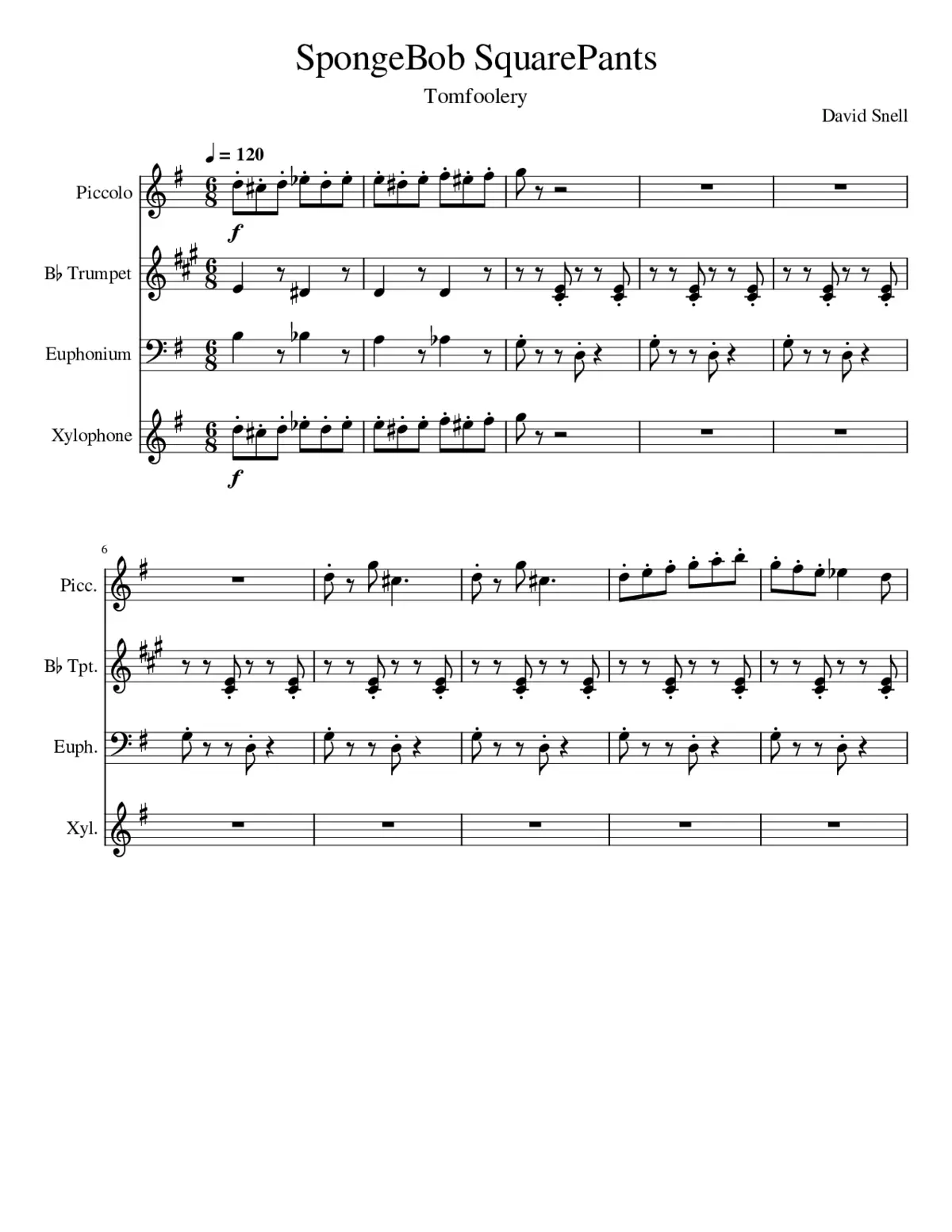 Tomfoolery - Spongebob - Page 1