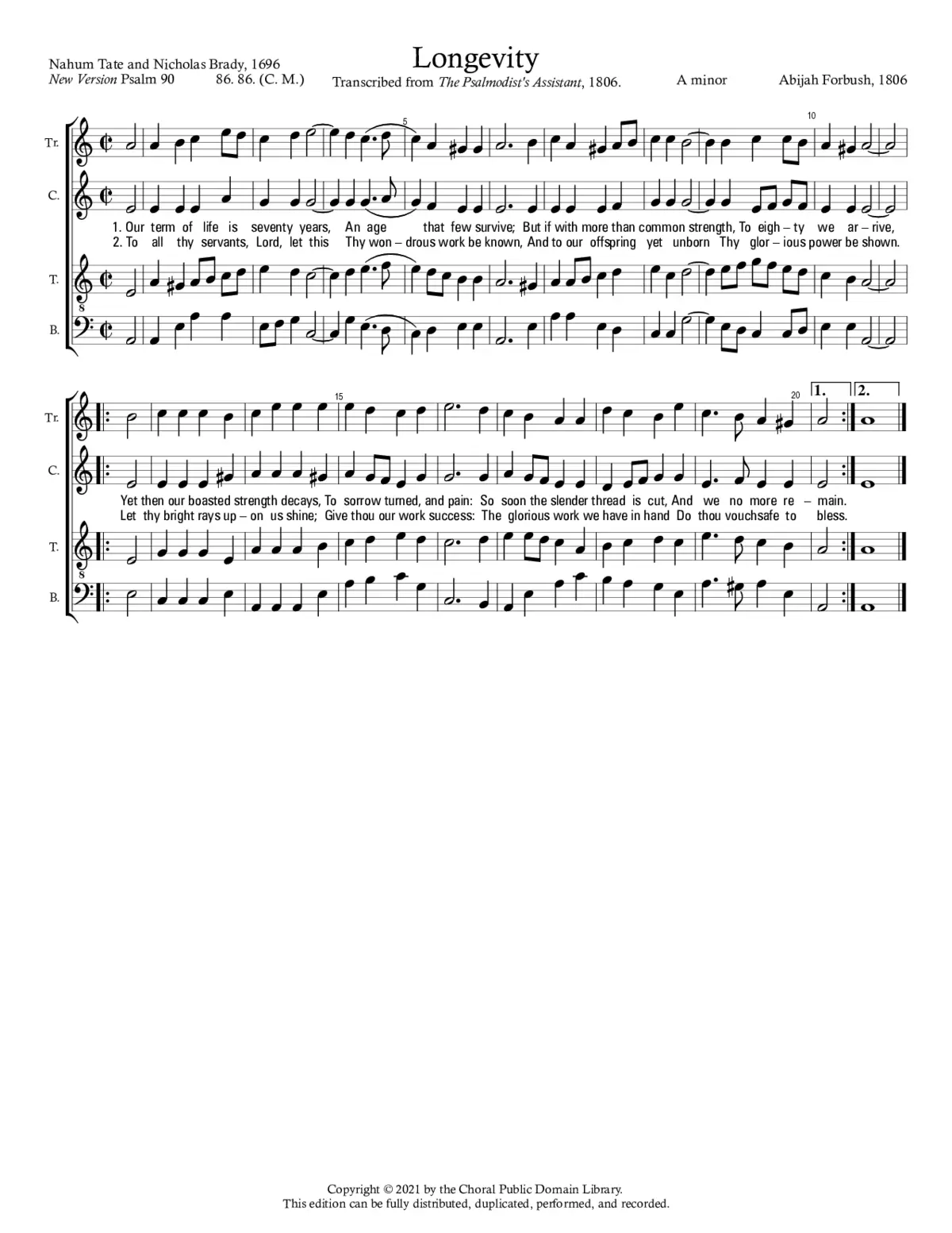 Longevity - Page 1