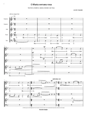 O Maria, vernans rosa