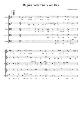 Regina coeli cum 5 vocibus