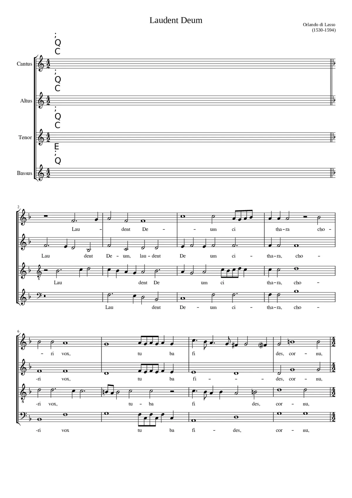 Laudent Deum - Page 1