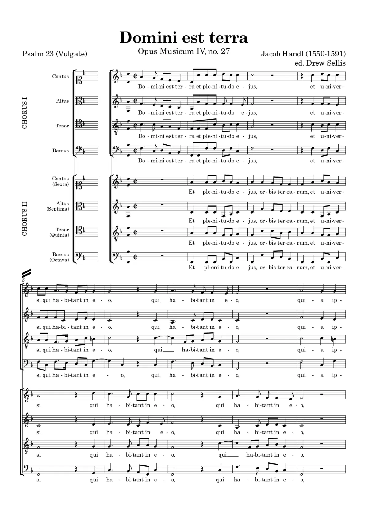Domini est terra - Page 1