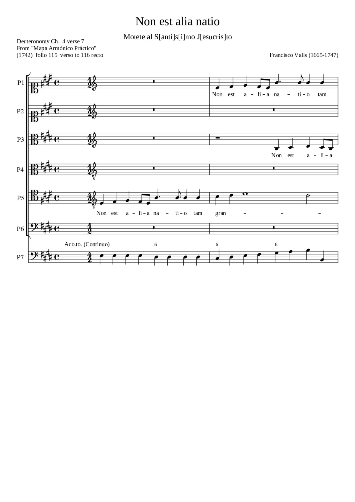 Non est alia natio - Page 1