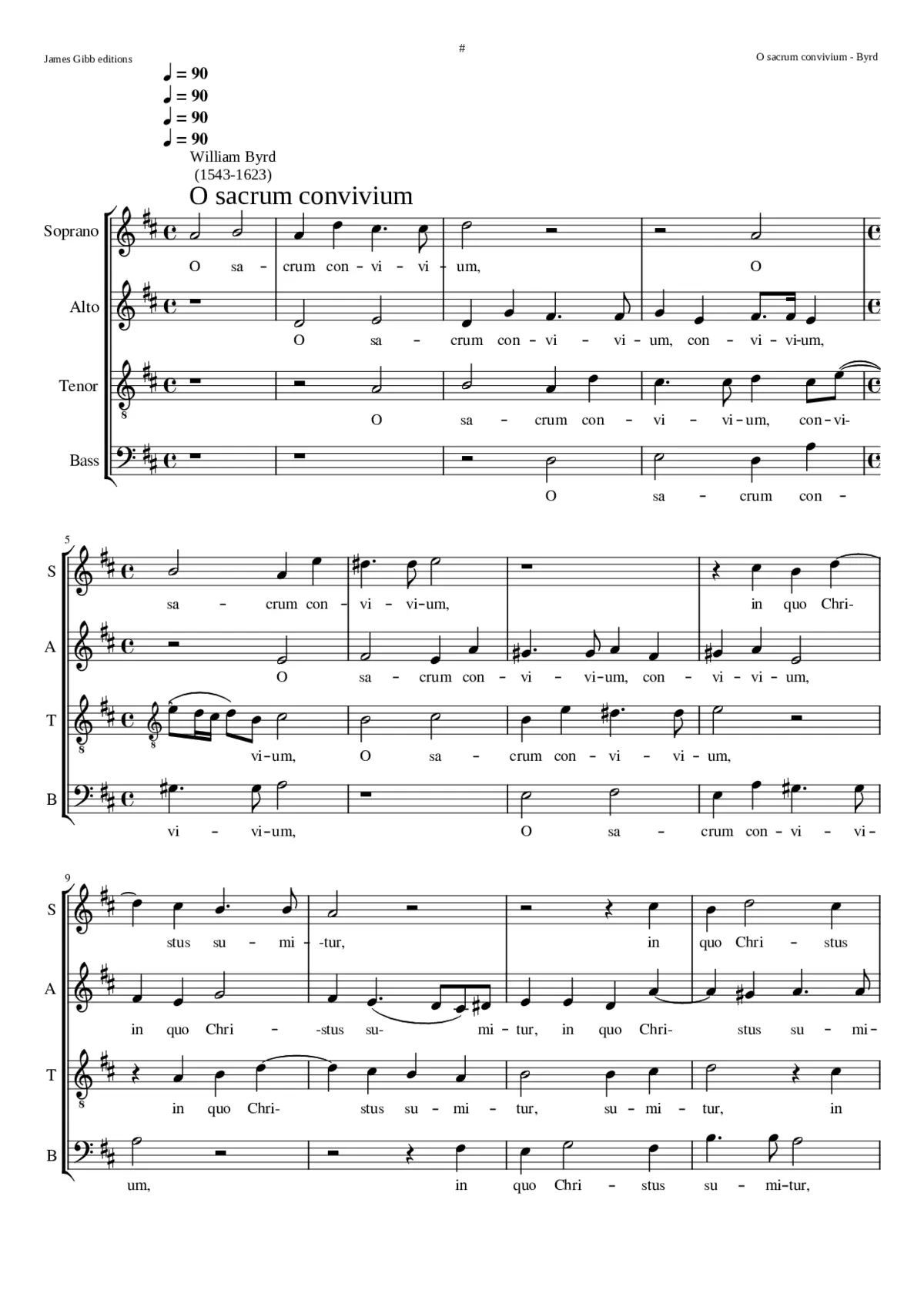 O sacrum convivium - Page 1