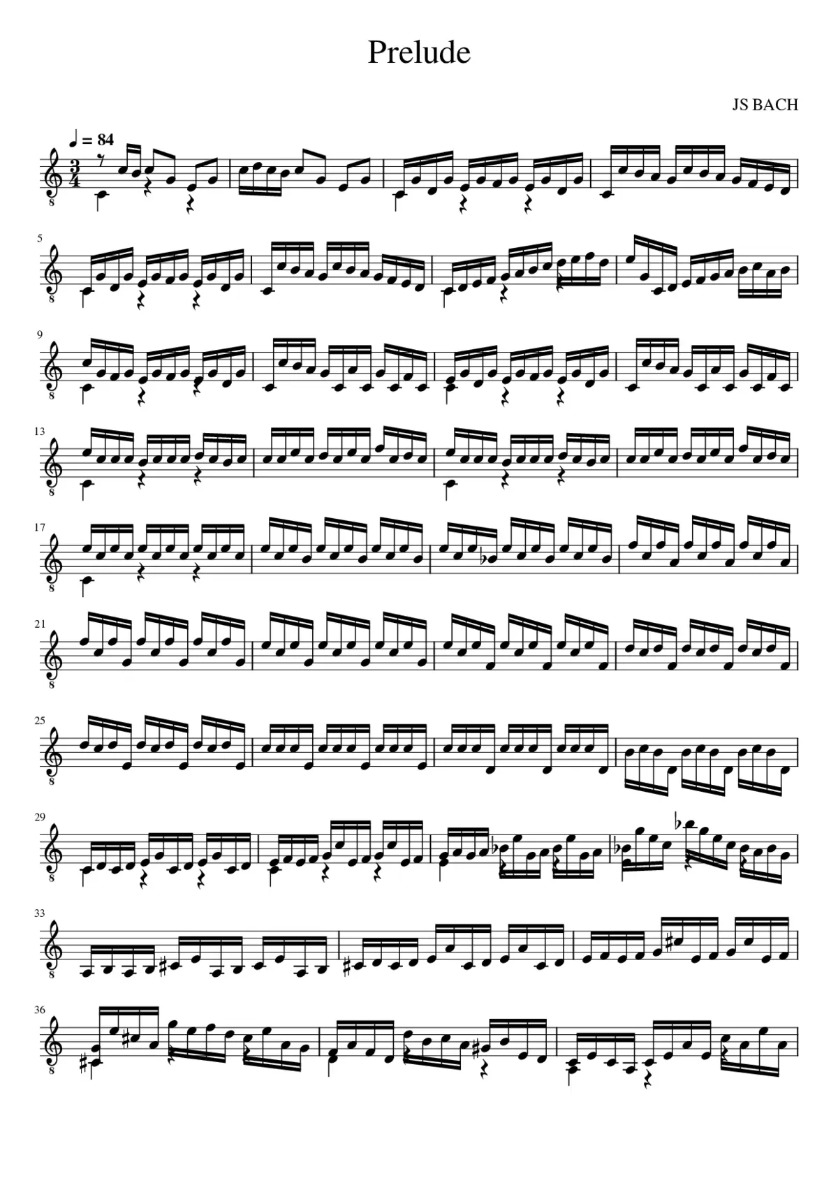Suite in E major BWV 1006a - Page 1