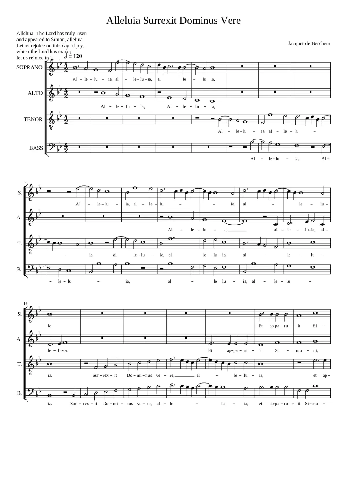 Surrexit dominus vere - Page 1