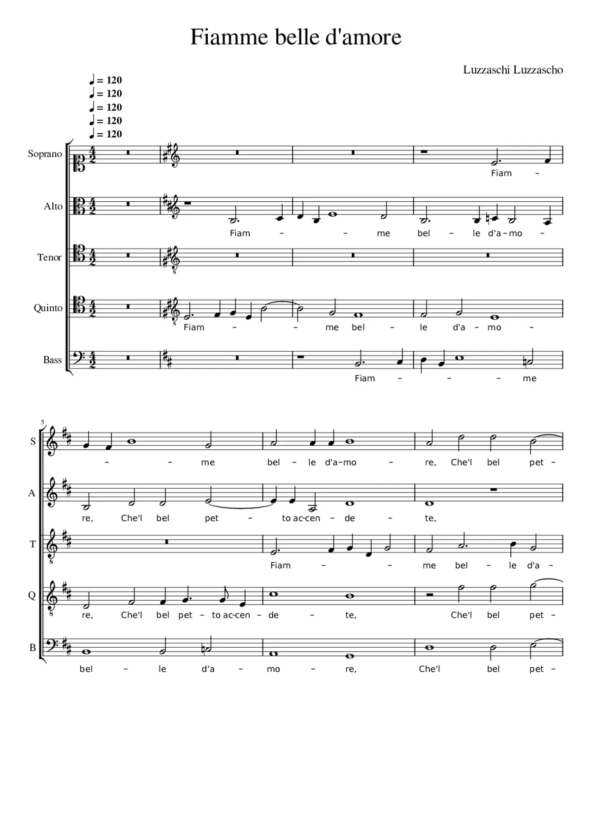 Fiamme belle d'amore - Page 1