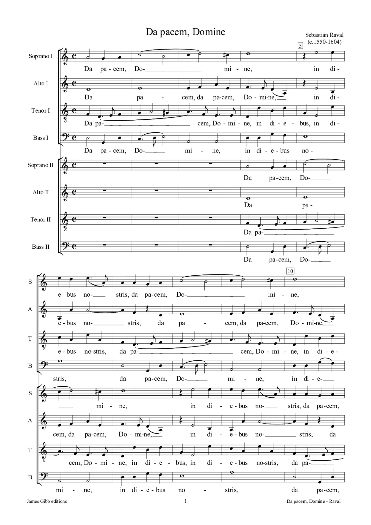 Da pacem Domine - Page 1