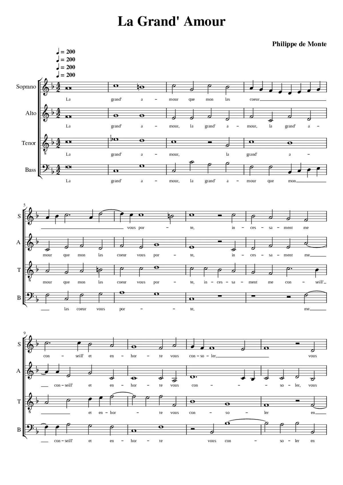 La grand' amour - Page 1