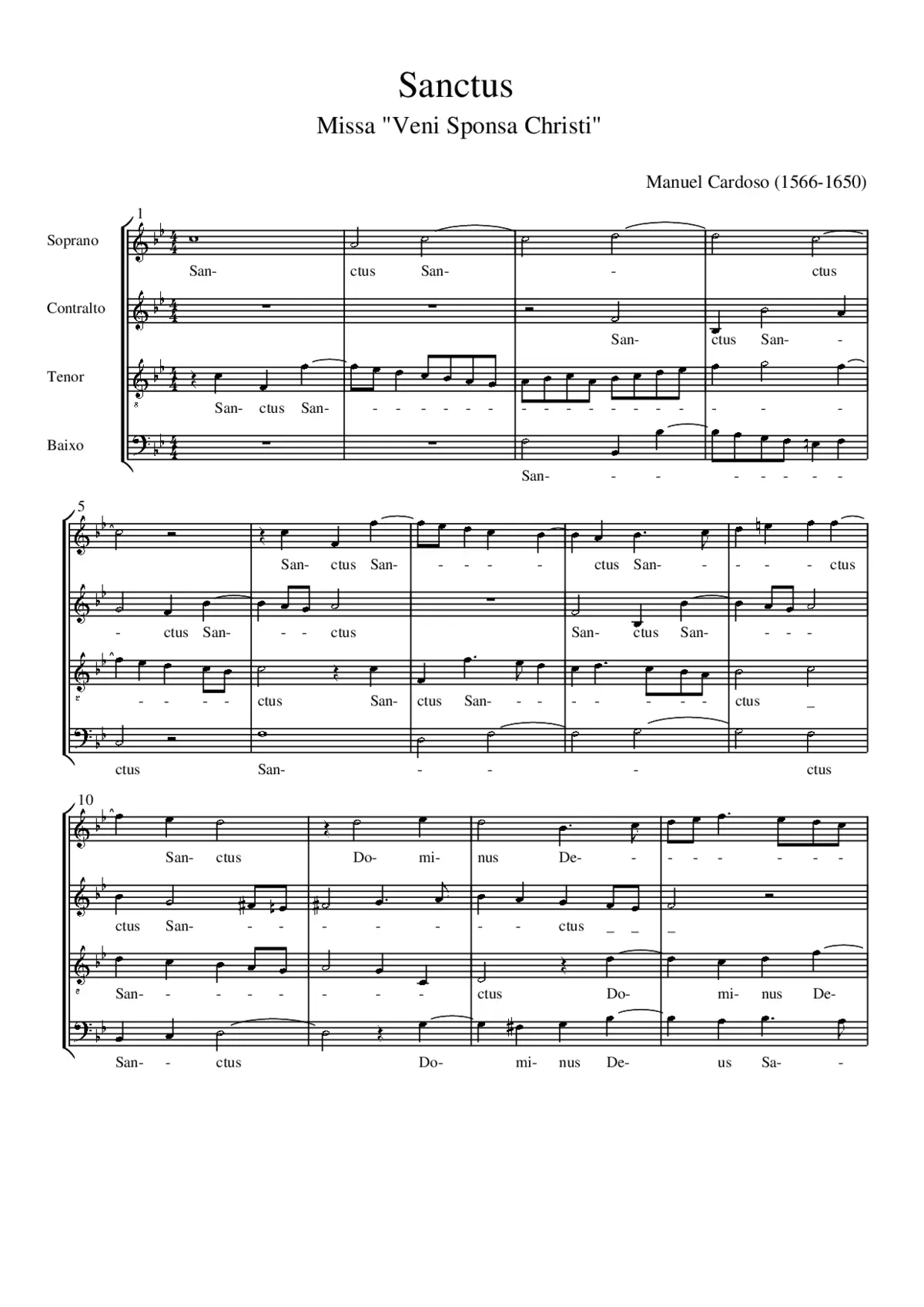 Missa Veni sponsa Christi - Page 1
