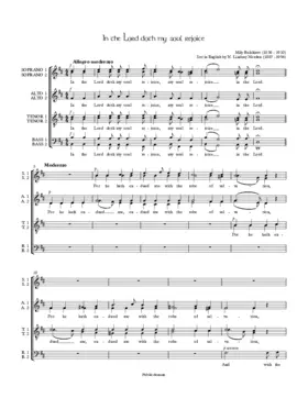 In the Lord doth my soul rejoice