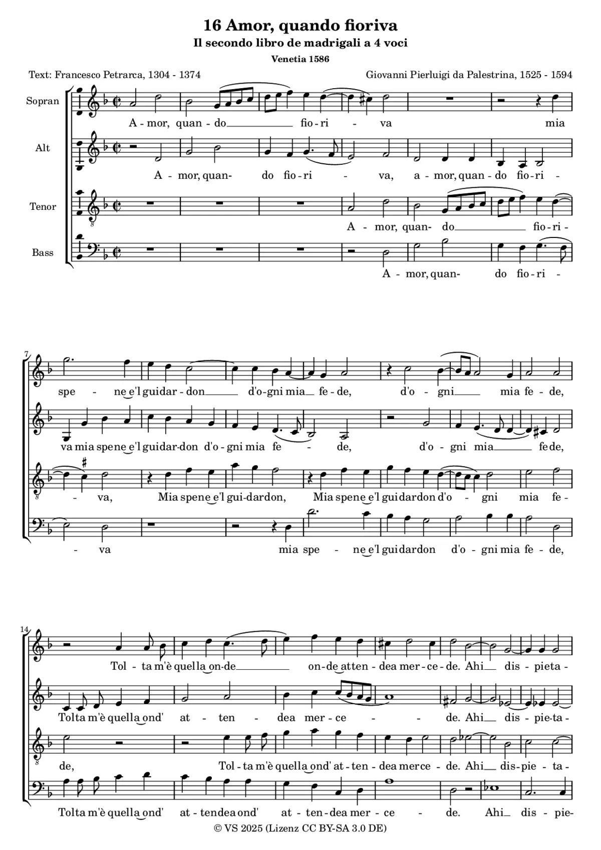 Amor, quando fioriva - Page 1