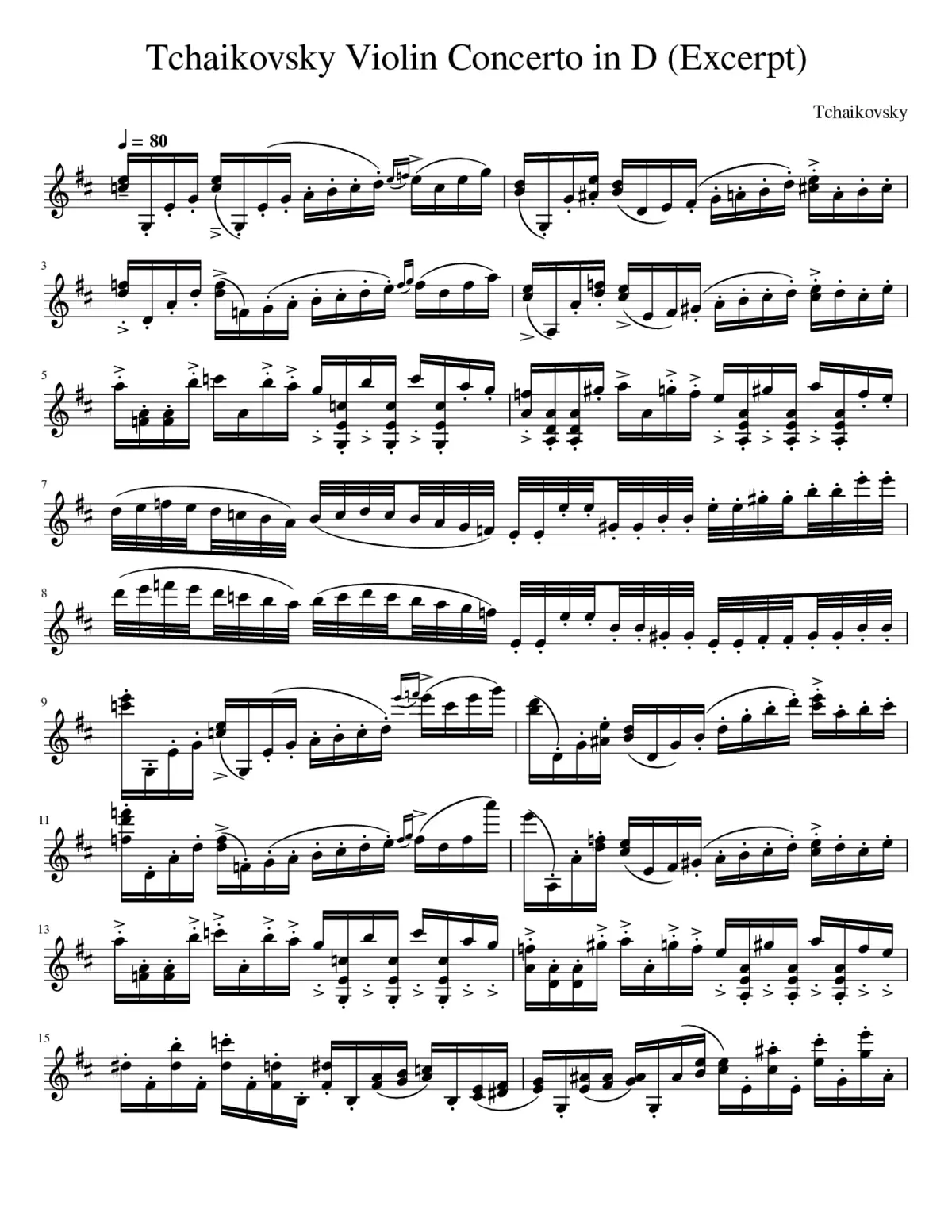 Violin Concerto Op.35 - Page 1