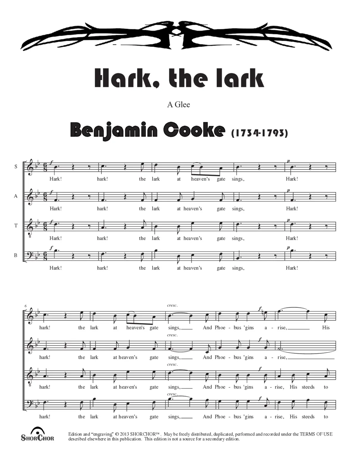 Hark, hark the lark - Page 1