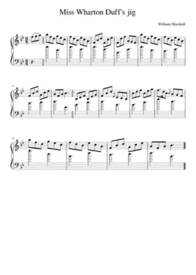 Miss Wharton Duff's jig