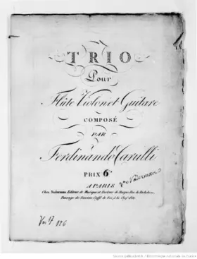 Trio pour Flûte, Violon et Guitare