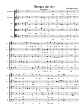 Dunque fia vero (prima parte)