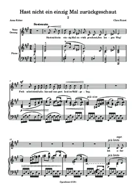 Hast nicht ein einzig Mal zurückgeschaut