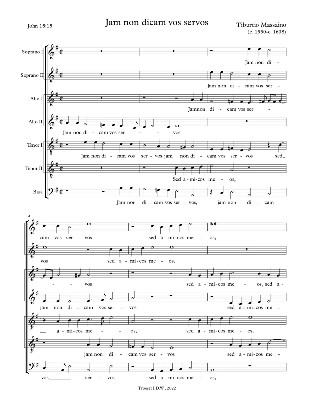 Iam non dicam vos servos a 7 - Page 1