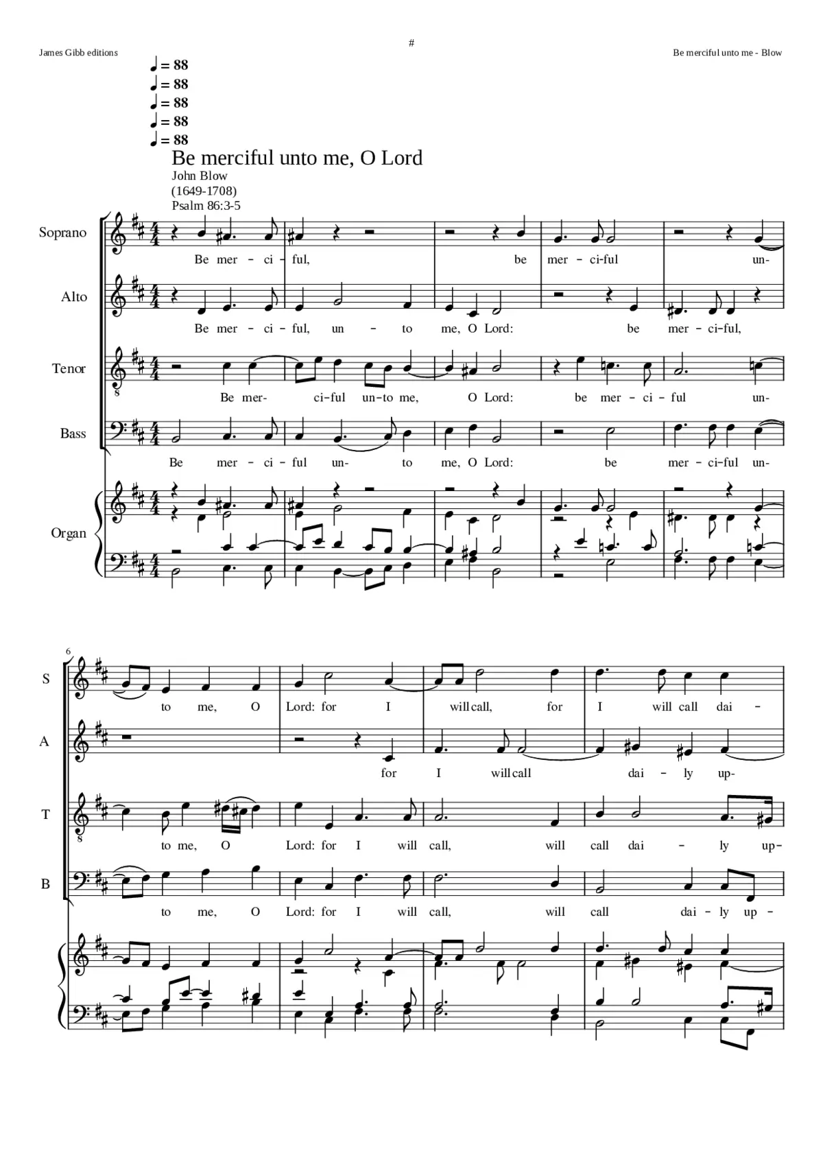 Be Merciful Unto Me O Lord - Page 1