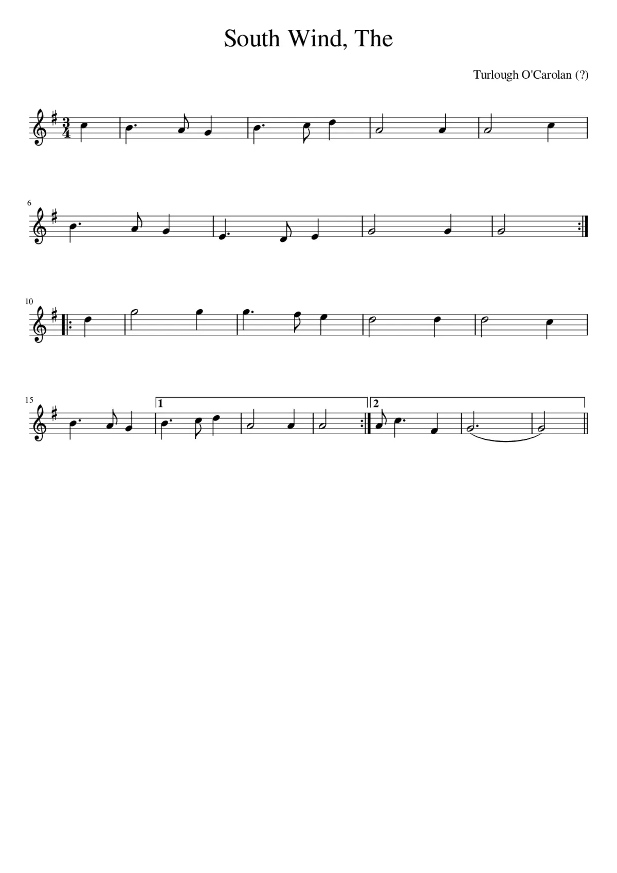 The South Wind - Page 1