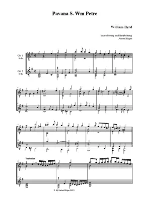 Pavan and Galliard 'Sir William Petre'