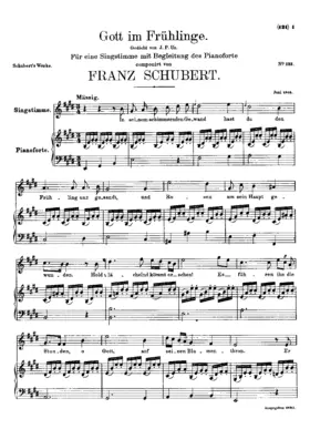 Gott im Frühlinge, D.448