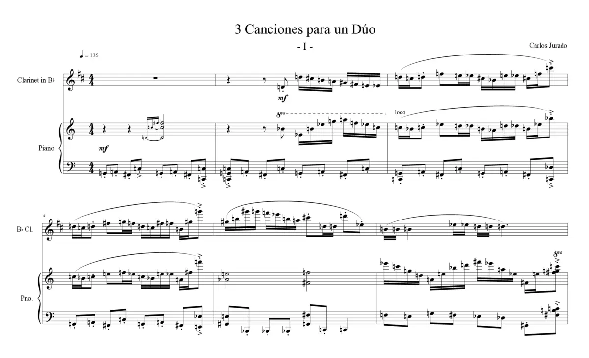 3 Canciones para un Dúo - Page 1