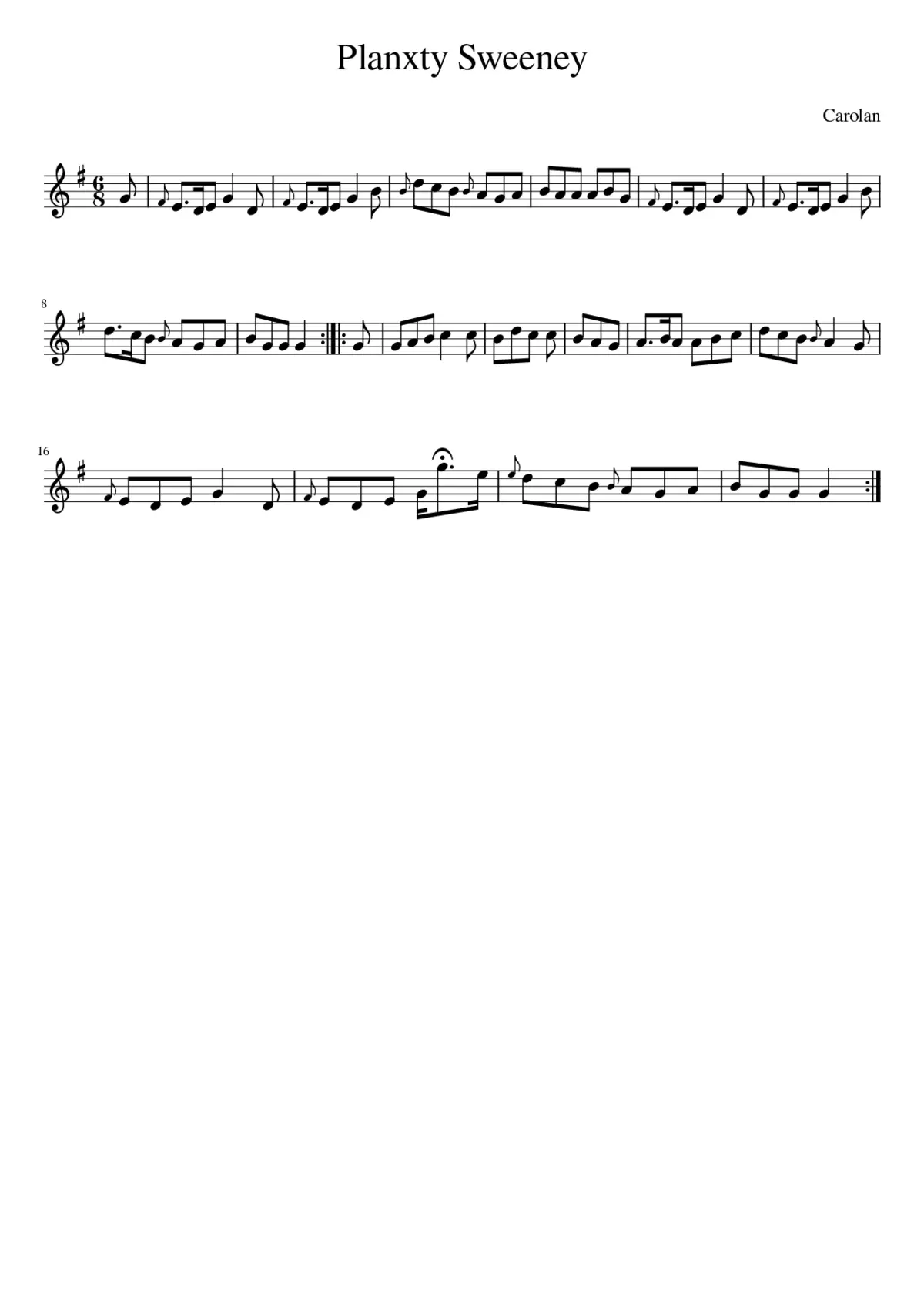 Planxty Sweeney - Page 1