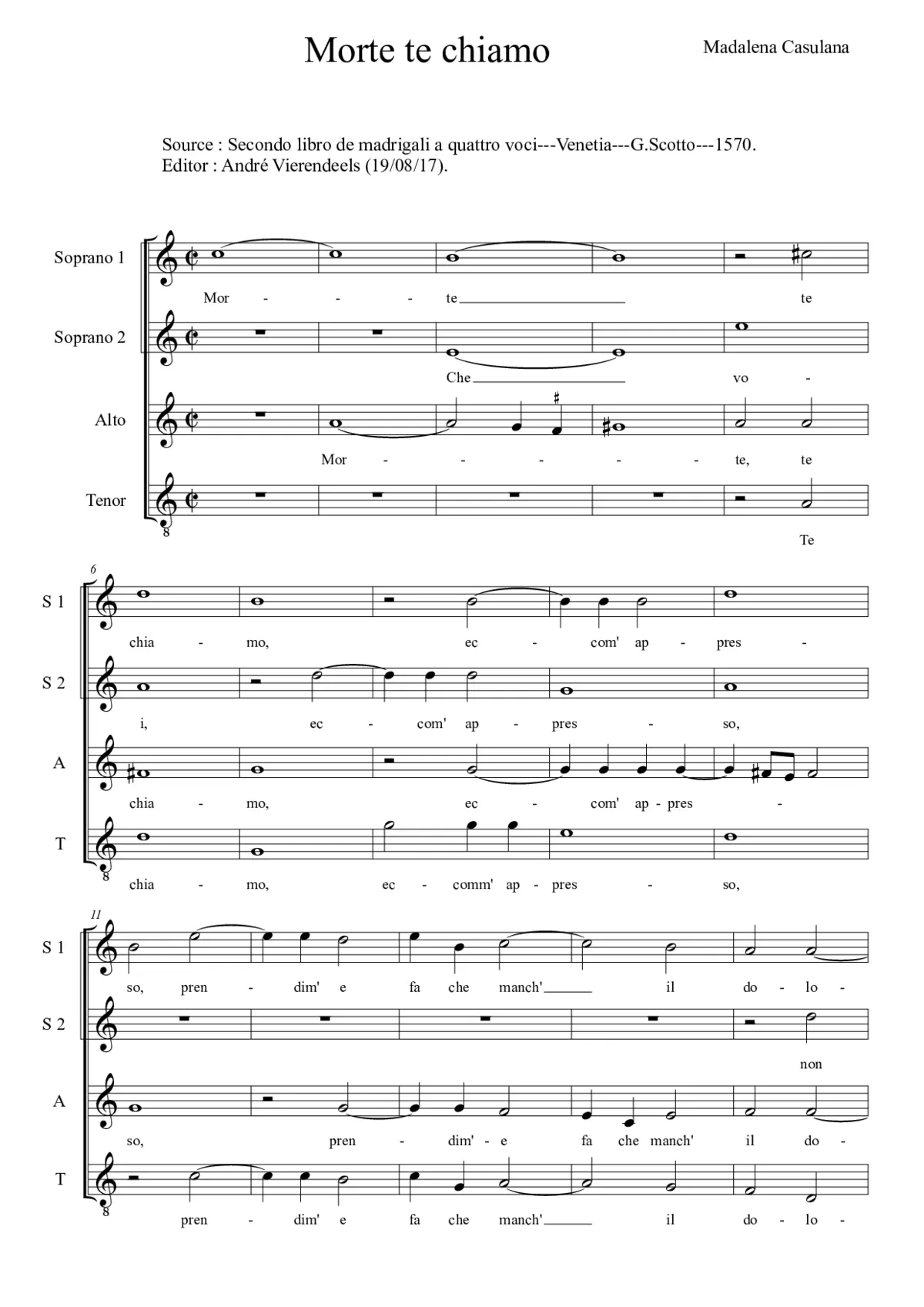 Morte! Che voi? - Page 1