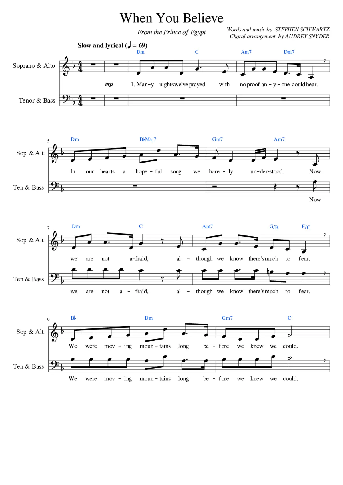 When You Believe - Page 1