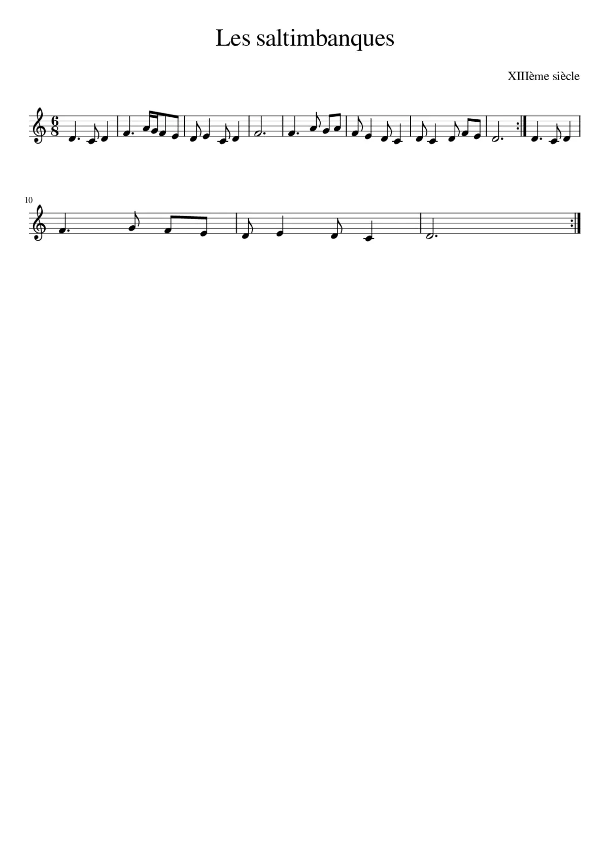 Les saltimbanques - Page 1