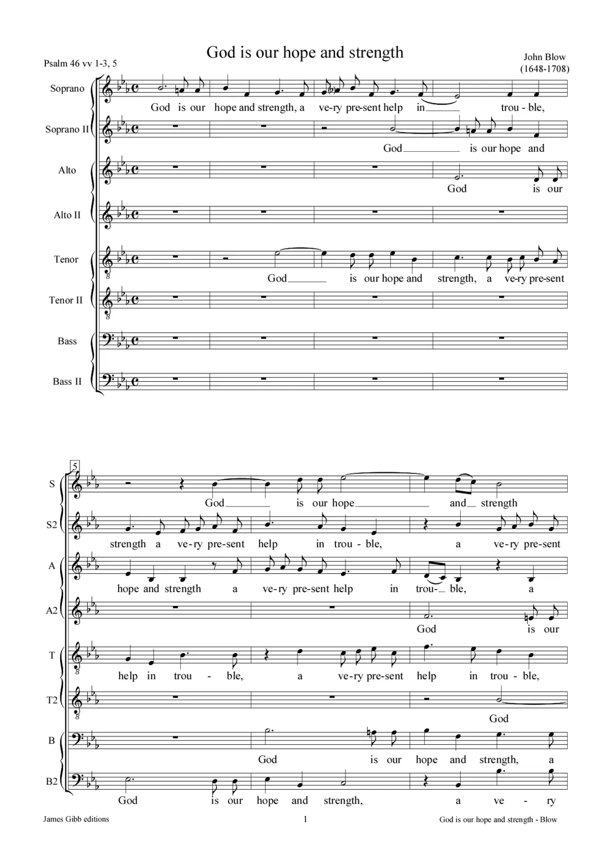 God is our hope and strength - Page 1