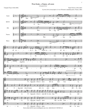 Non fonte, o fiume, od aura