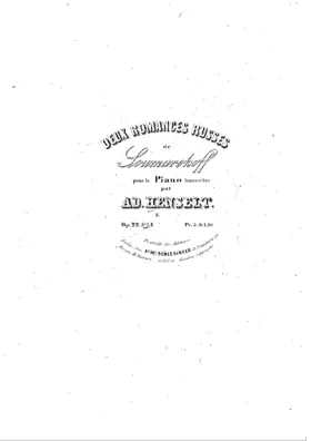 2 Romances Russes de Soumarokoff, Op.22