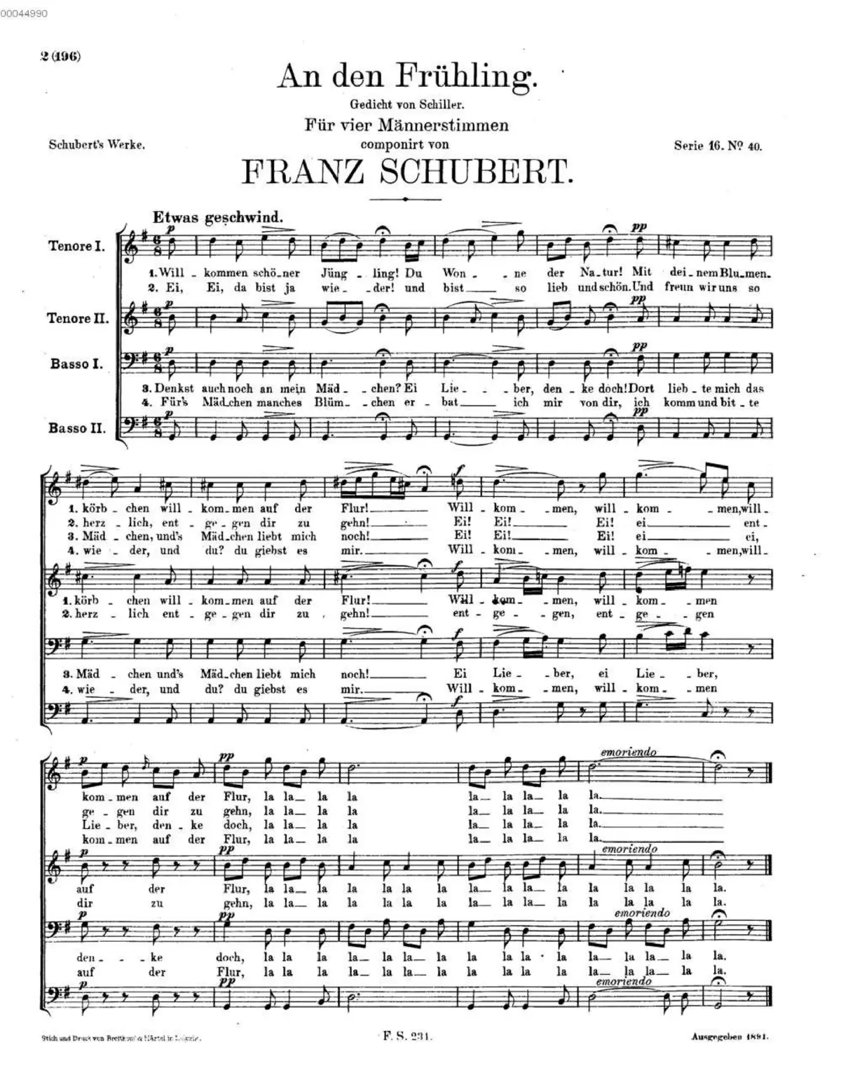 An den Frühling - Page 1