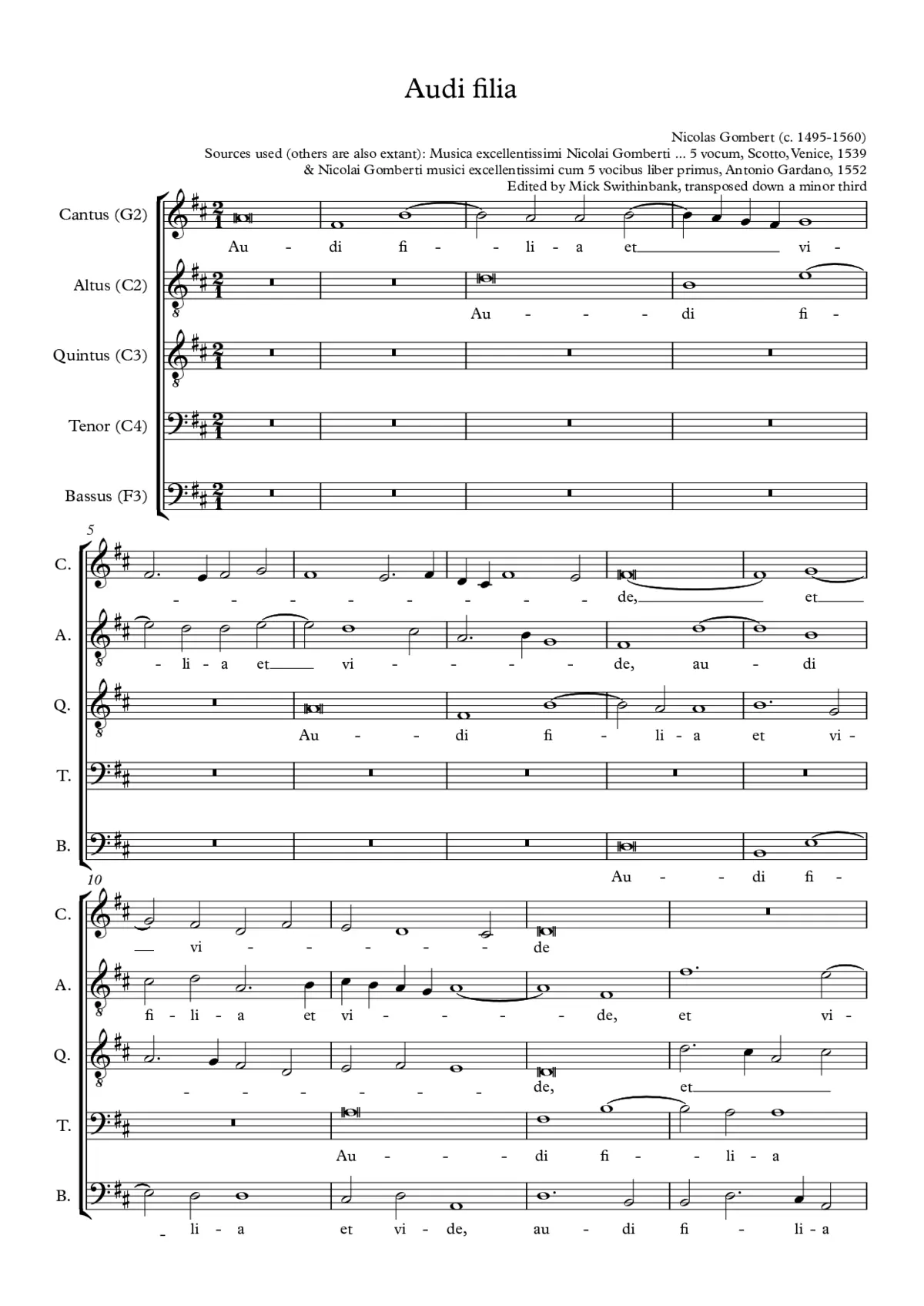 Audi filia - Page 1
