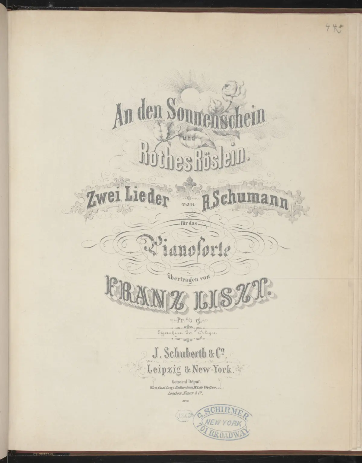 2 Lieder von Robert Schumann - Page 1