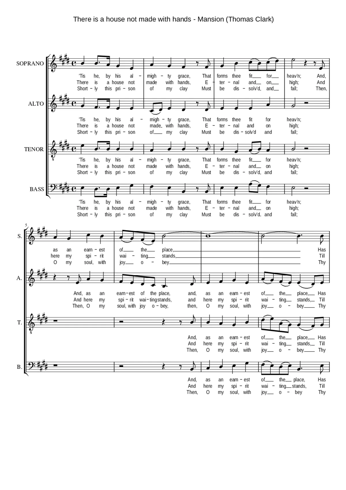 There is a house not made with hands - Page 1