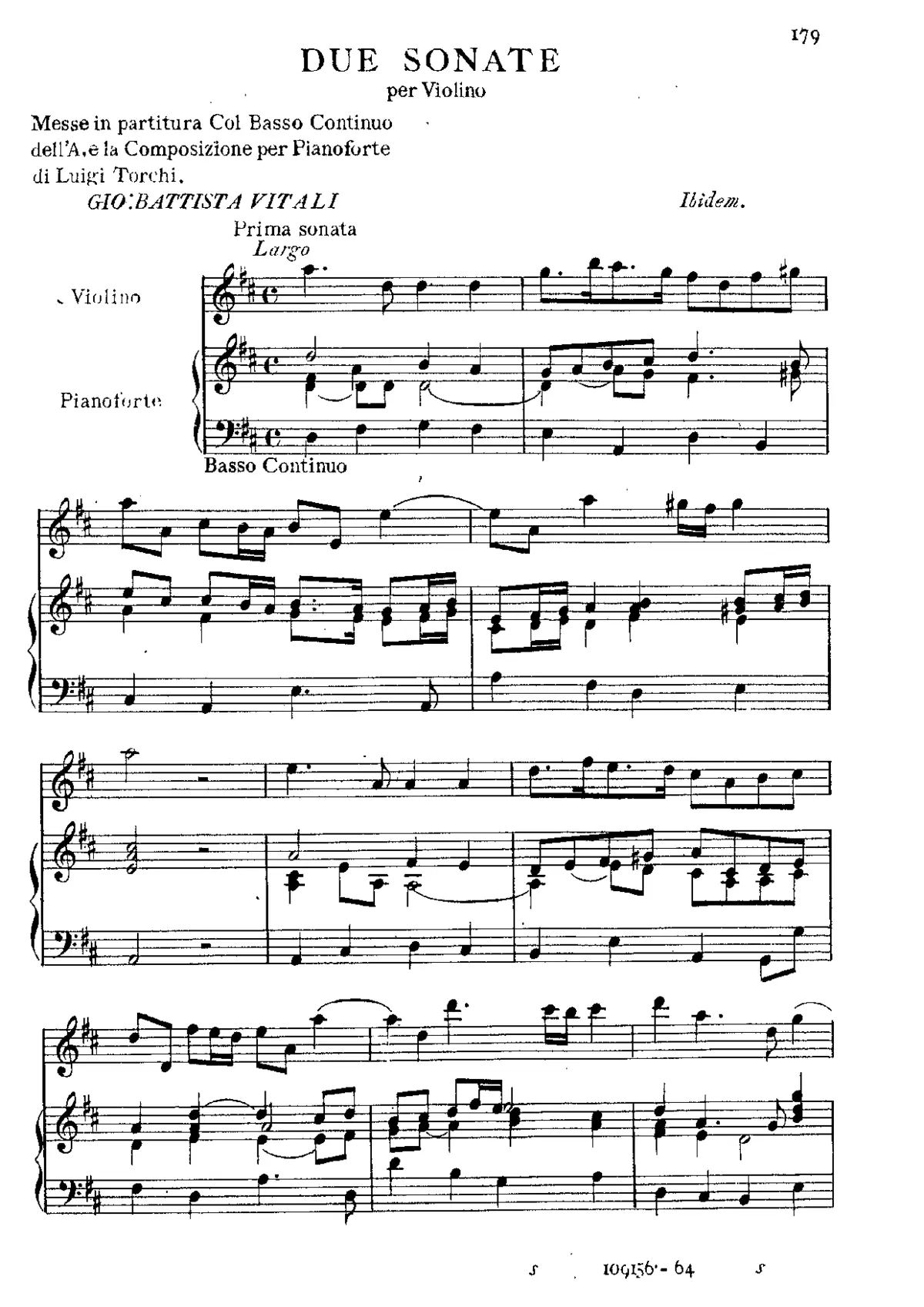 2 Sonate per Violino - Page 1