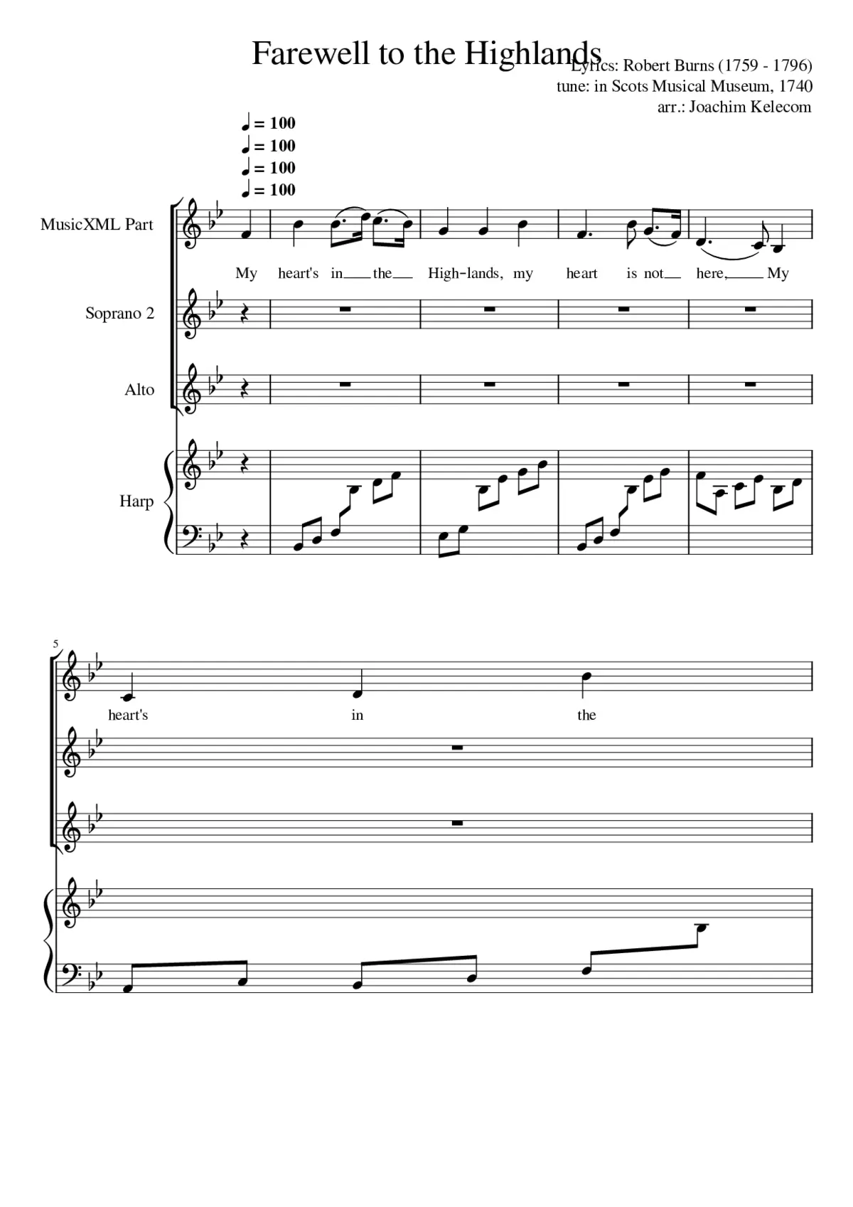 Farewell to the Highlands - Page 1