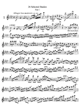 Twenty-Six Selected Studies for the Flute