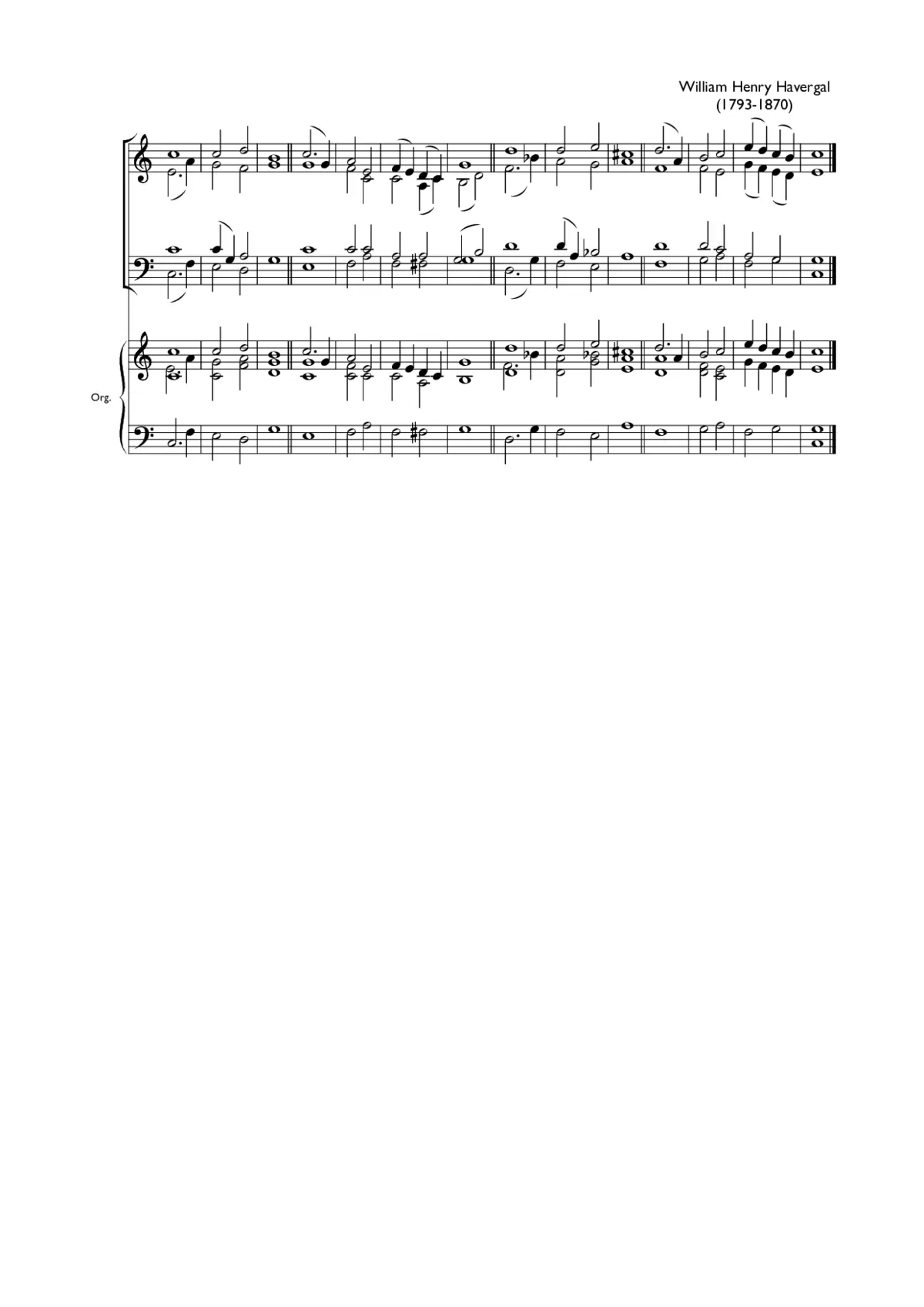 Double chant in C major IX - Page 1