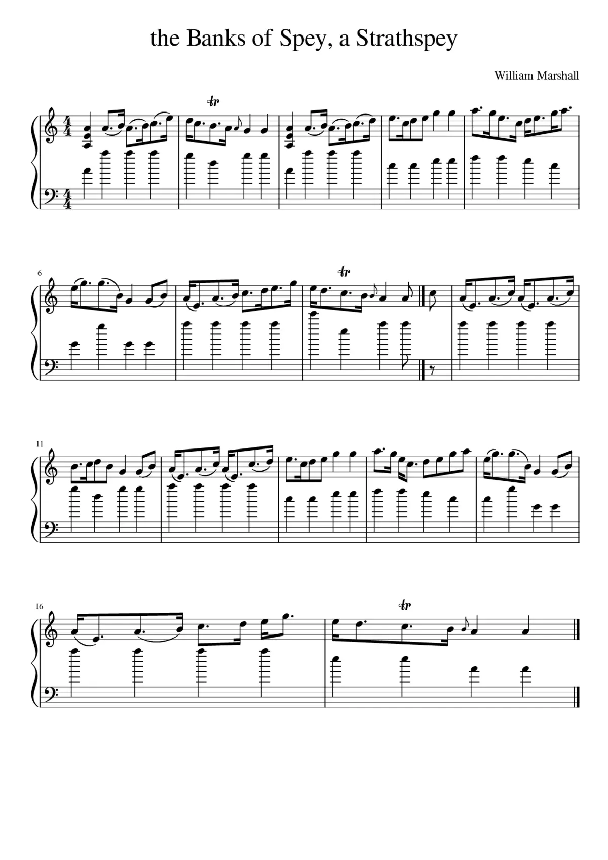 The Banks of Spey - Page 1