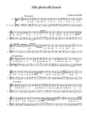 Alla gloria alli honori