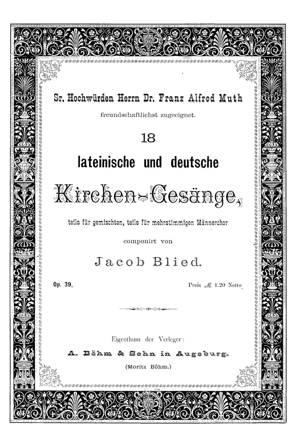 18 Kirchengesänge - Page 1