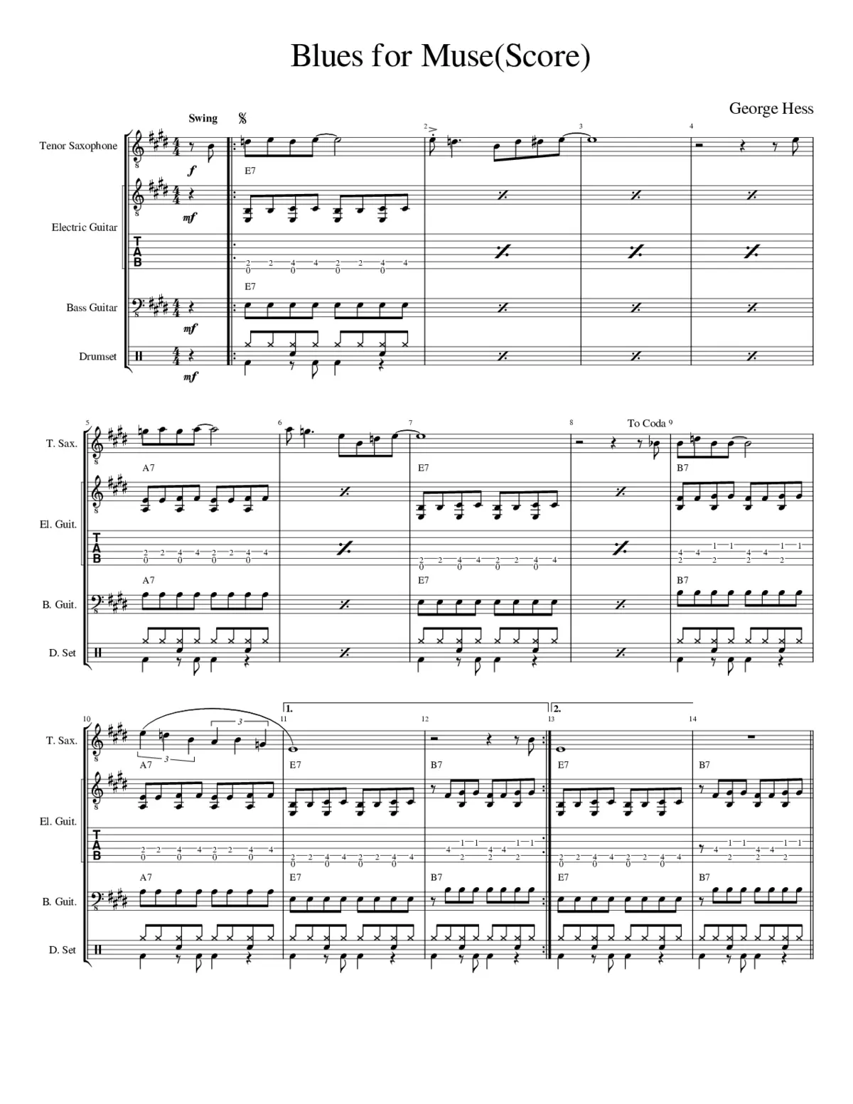 Blues for MuseScore - Page 1